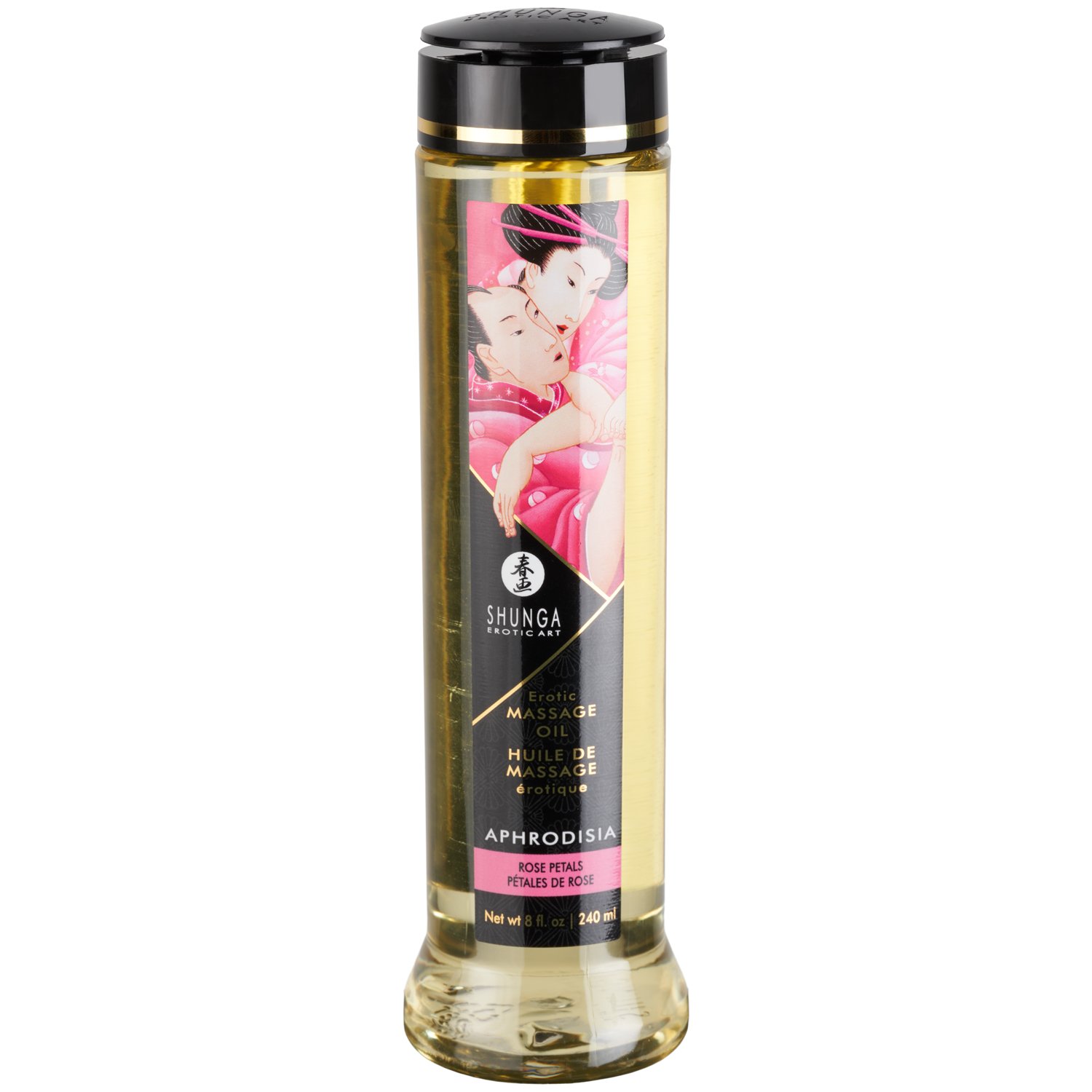 Shunga Erotisk Sensuel Massageolie med Duft 240 ml   - Klar