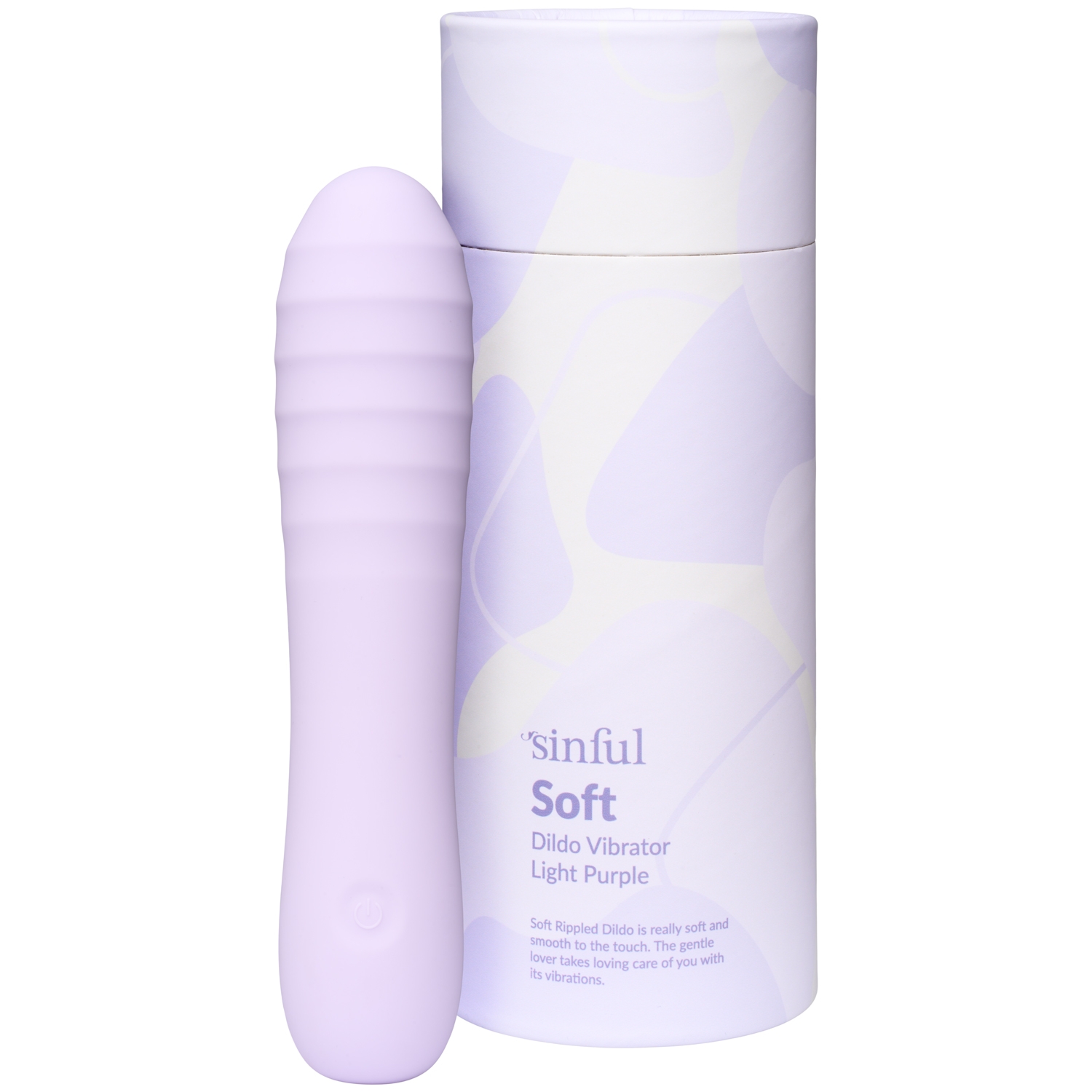 Sinful Soft Rippled Dildo Vibrator - Purple thumbnail