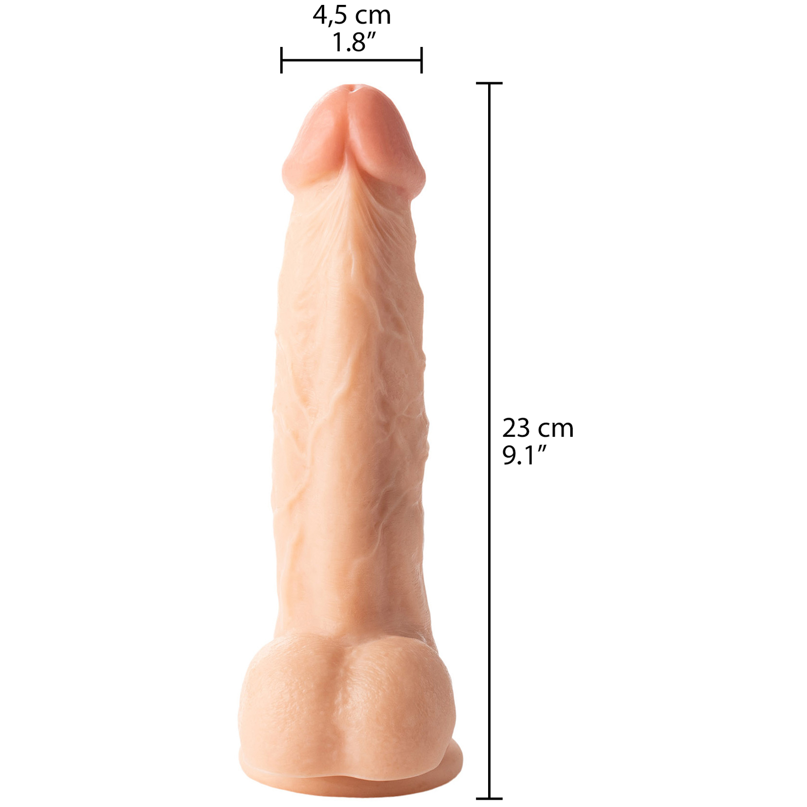 Willie City Classic Realistisk Dildo 23 cm 1