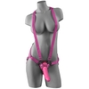Dillio Strap-On Suspender Harness Set 20 cm - Rose
