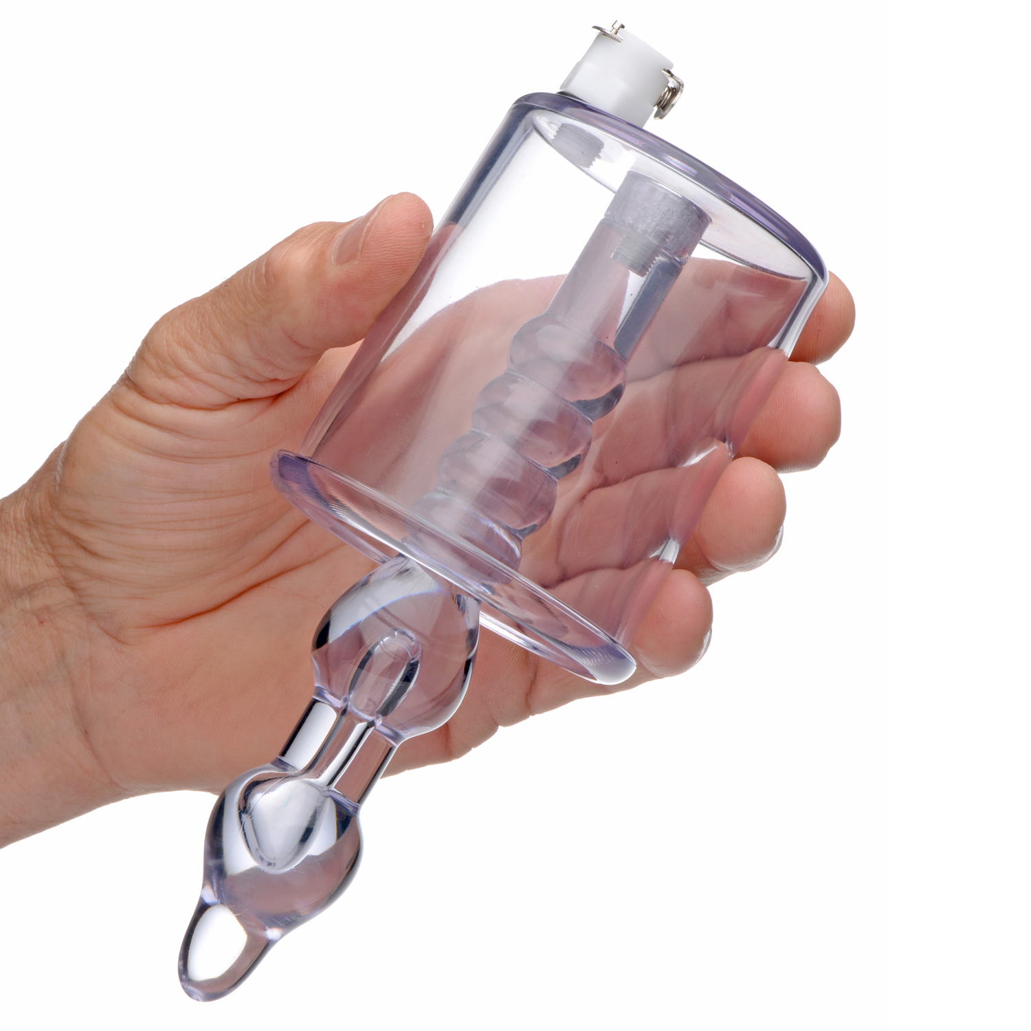 Tom of Finland Anal Rosebud Vacuum with Beaded Rod 1