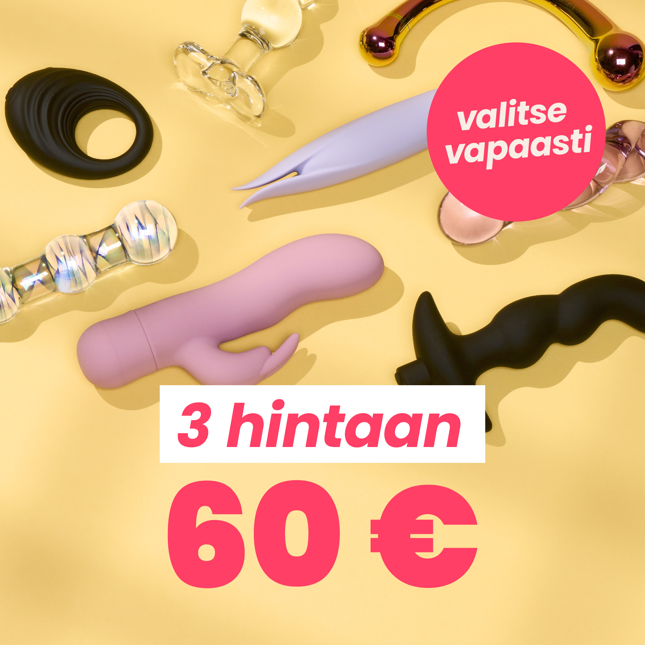 3 hintaan 60 € mobile