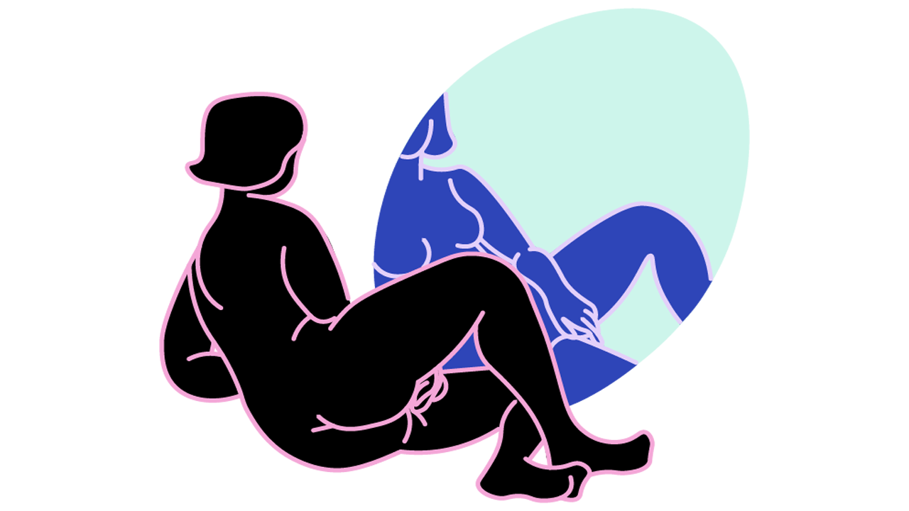 Illustration d'une femme se masturbant devant un miroir