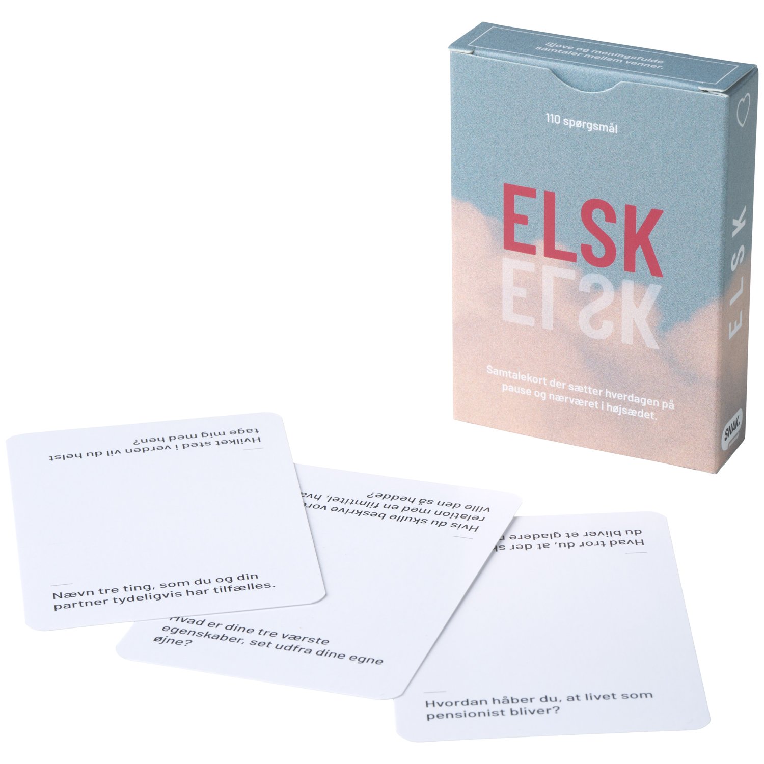 Snak Samtalekort Elsk        - Flere farver