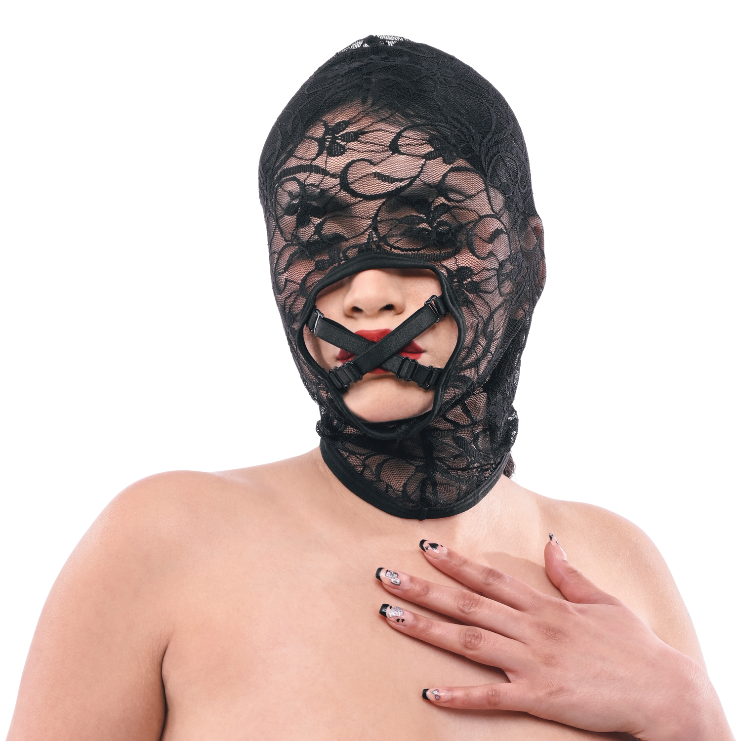 Sex & Mischief Sensory Lace Hush Hood var 1