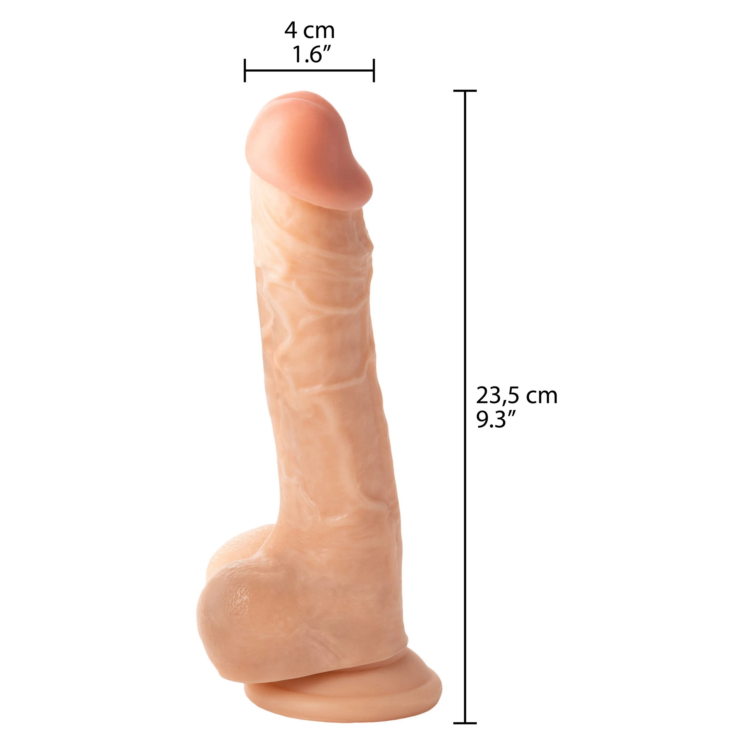 Willie City Classic Realistischer Dildo mit Saugnapf 23,5 cm 1