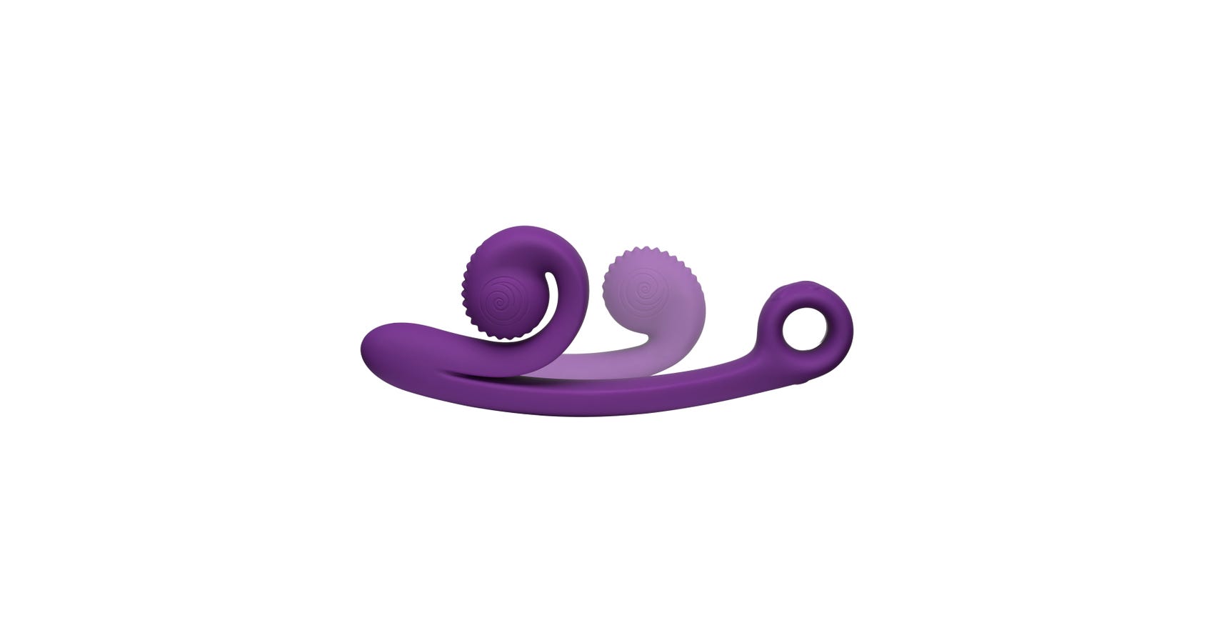New Snail Vibe Curve Purple Rechargeable Dual Stimulator Sinful 6145