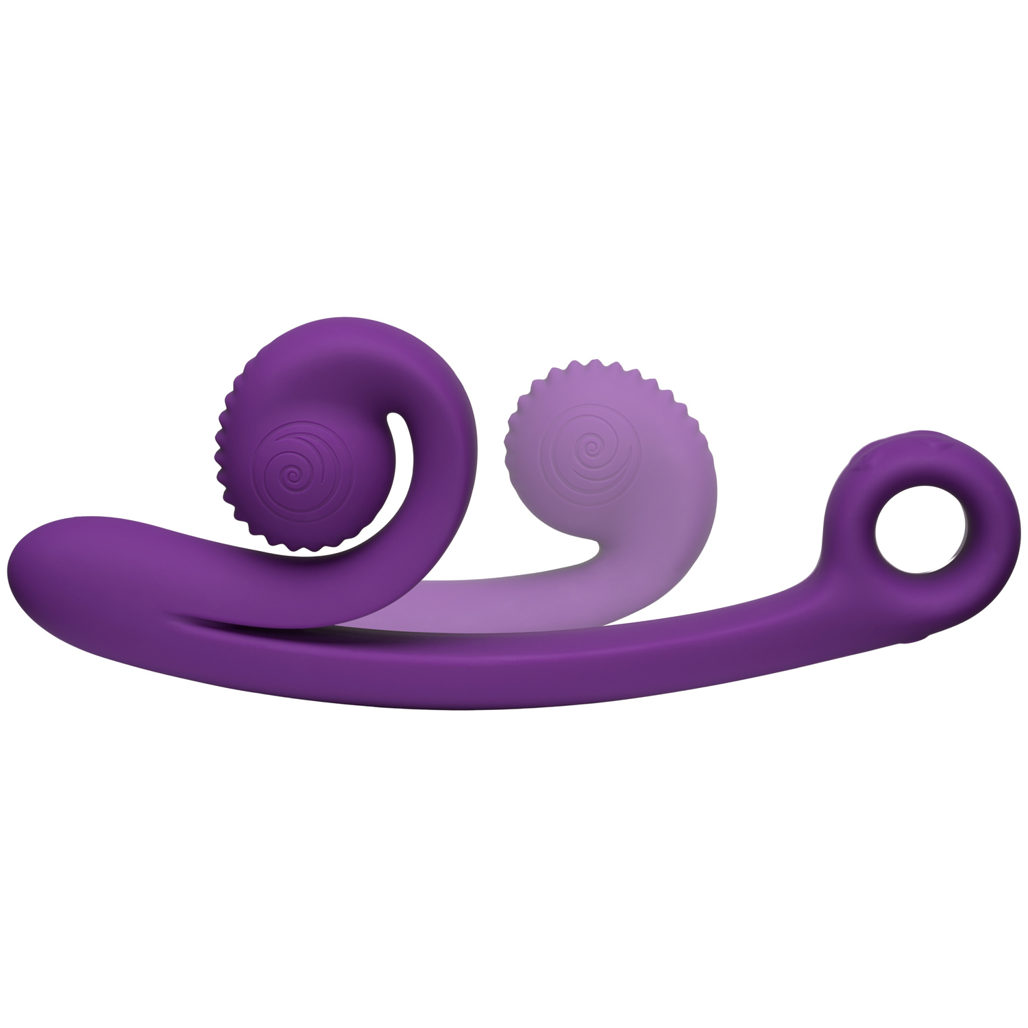 Snail Vibe Curve Opladelig Dobbelt Stimulator - Purple