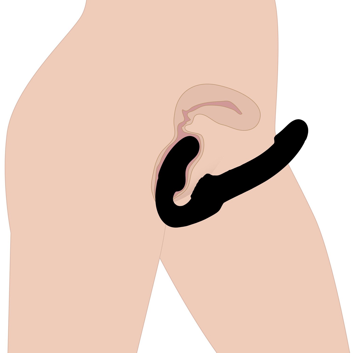 Strap U Revolver Strapless Strap-On Dildo 1