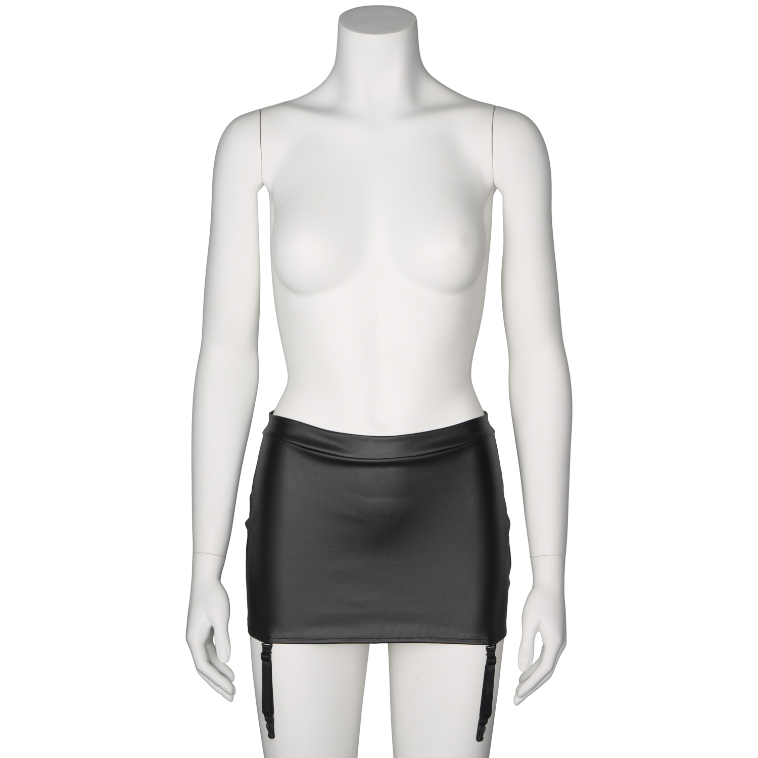 NORTIE Fetish Wetlook Jupe Courte avec Porte-Jarretelles 1