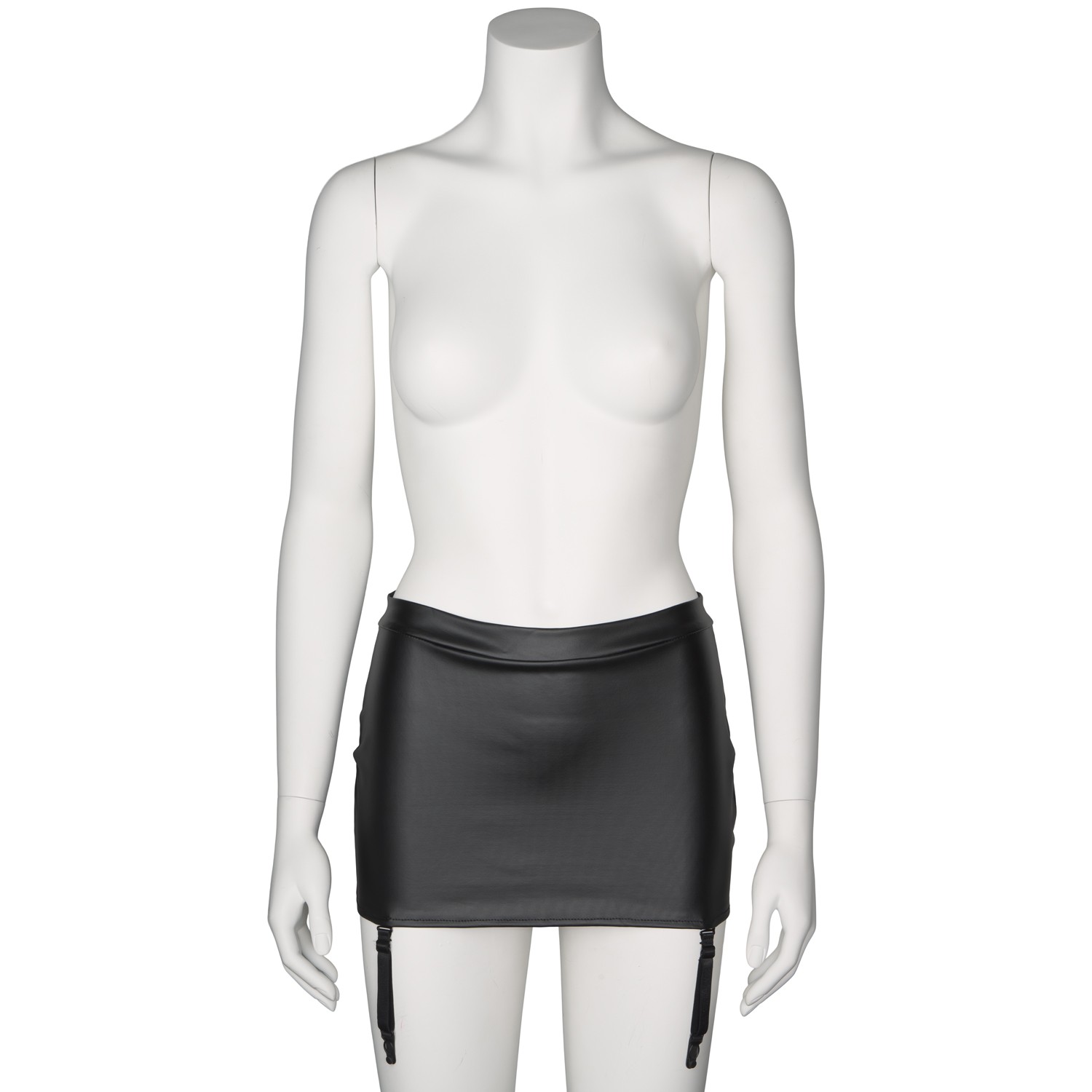 NORTIE Fetish Wetlook Jupe Courte avec Porte-Jarretelles 1