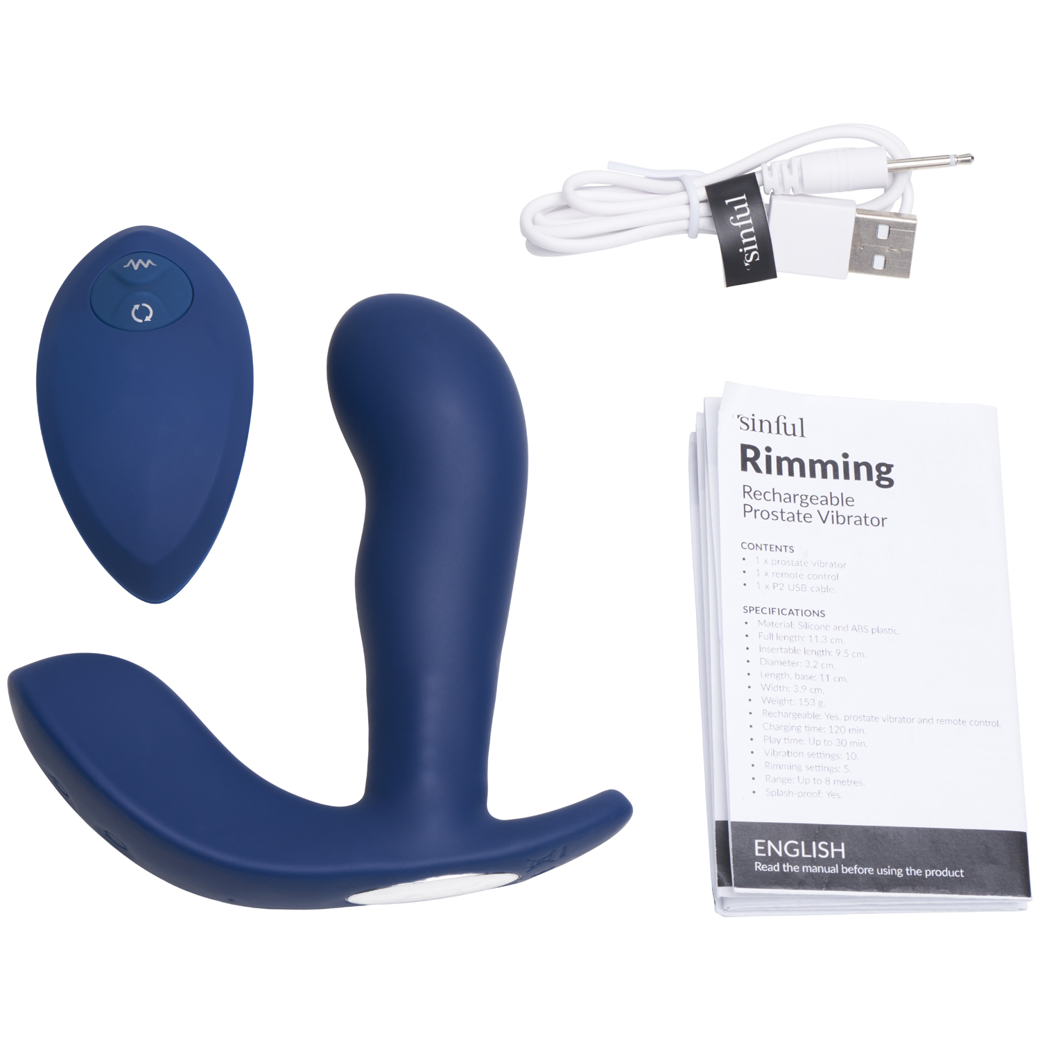 Sinful Rimming Rechargeable Prostate Vibrator | Sinful.dk