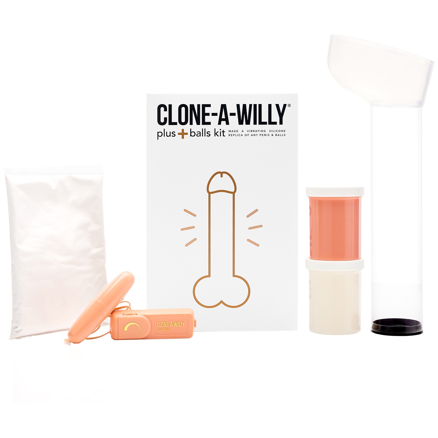 Clone-A-Willy Plus Balls DIY Homemade Dildo Kit Light Skin Tone 1