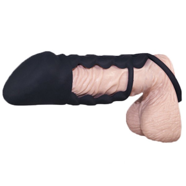 You2Toys Black Velvets Silikone Penis Sleeve 1