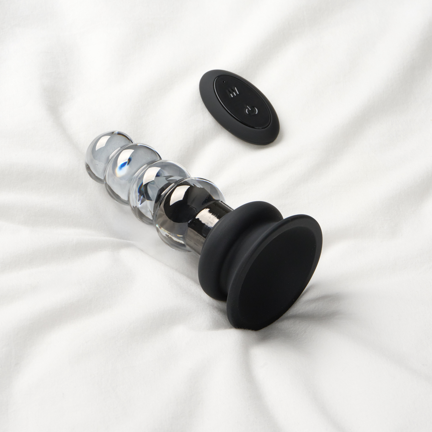 Sinful Beaded Glas Vibrerande Analplugg med Fjärrkontroll 1