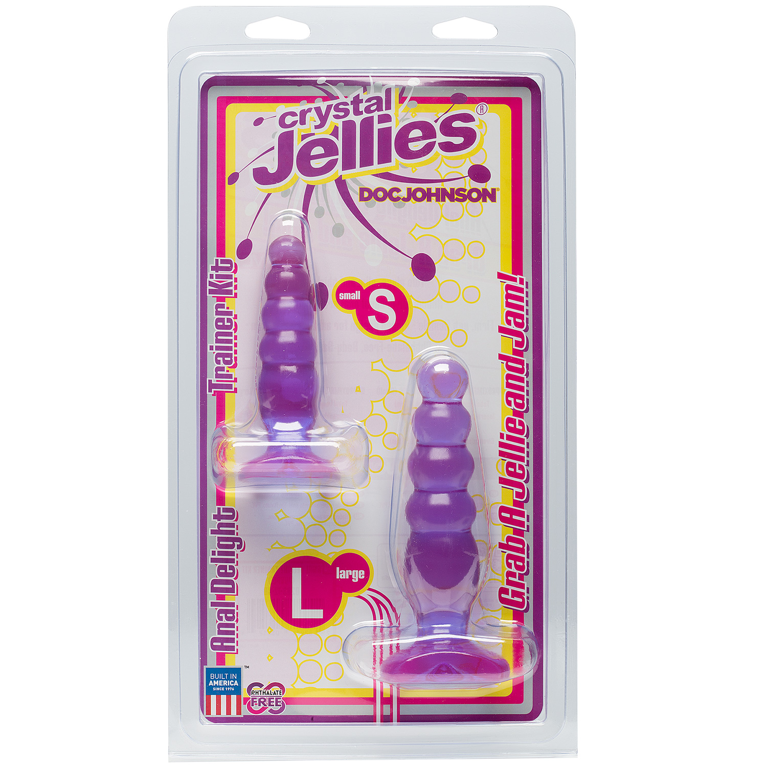 Doc Johnson Crystal Jellies Anal Delight Trainer Set 1