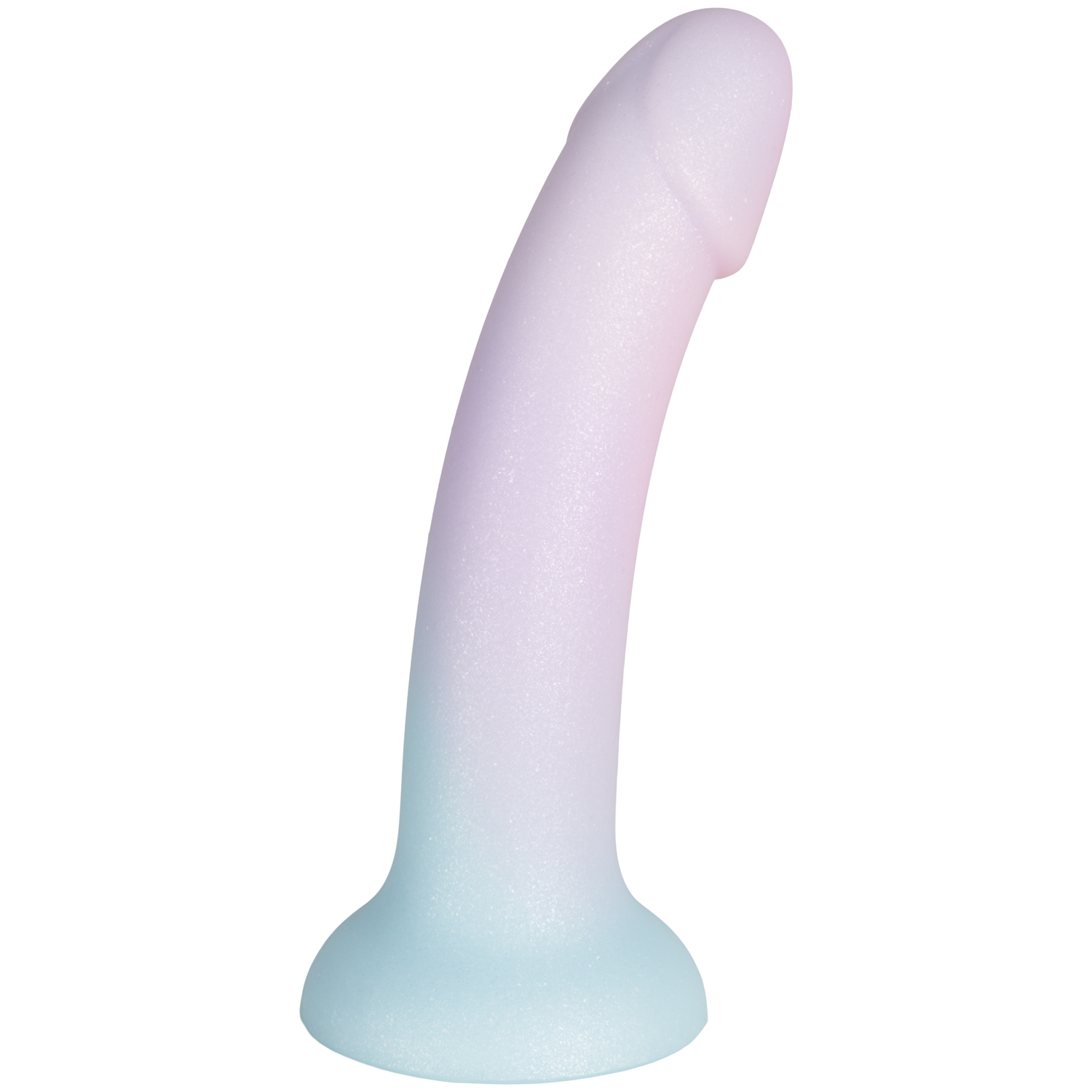 baseks Playful Pink Gradient Silikone Dildo 18 cm - Purple