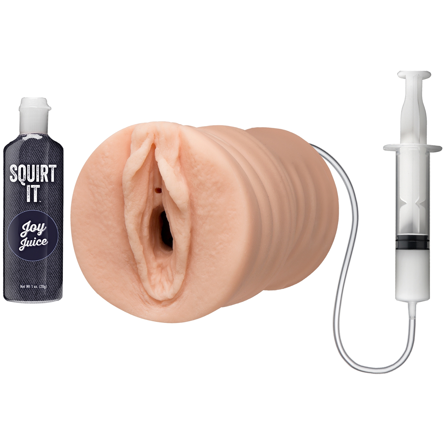 Doc Johnson Squirt It Squirting Pussy Stroker Masturbator - Nude
