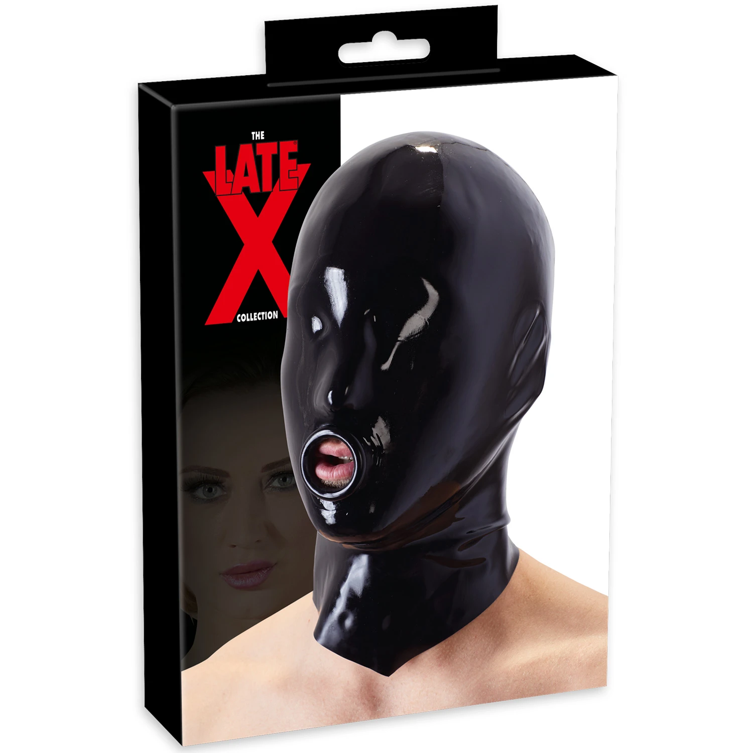 Late X Latexmask med O-Ring 2