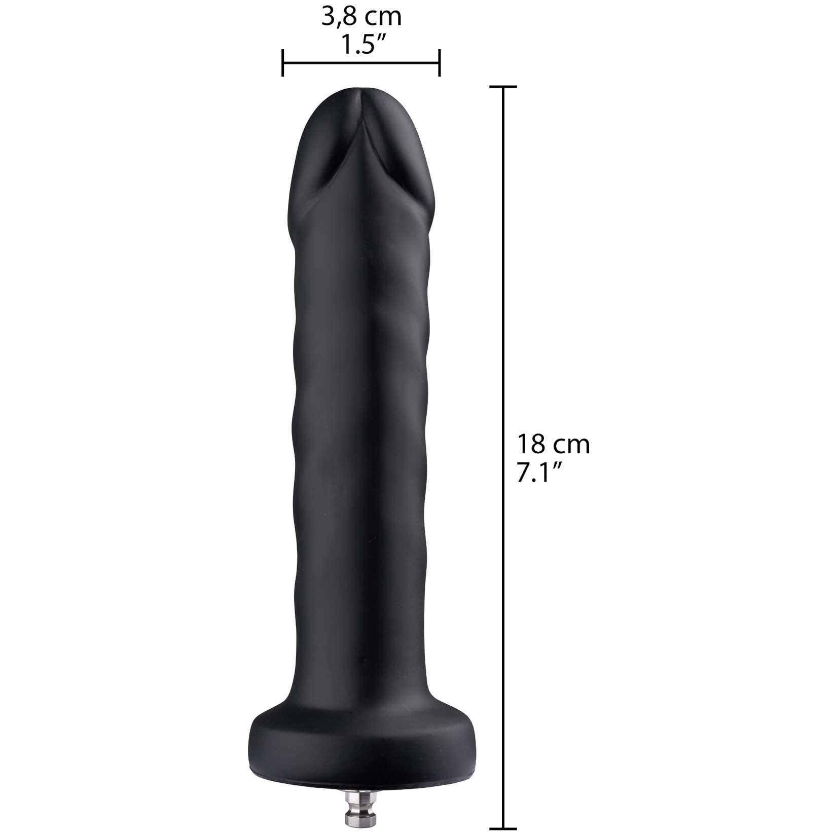 Hismith Black Anal KlicLok Dildo Liten 18 cm 1