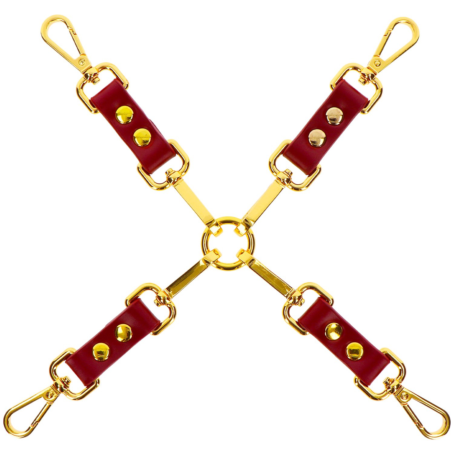 Taboom Red Hogtie utan Manschetter - RödGuld