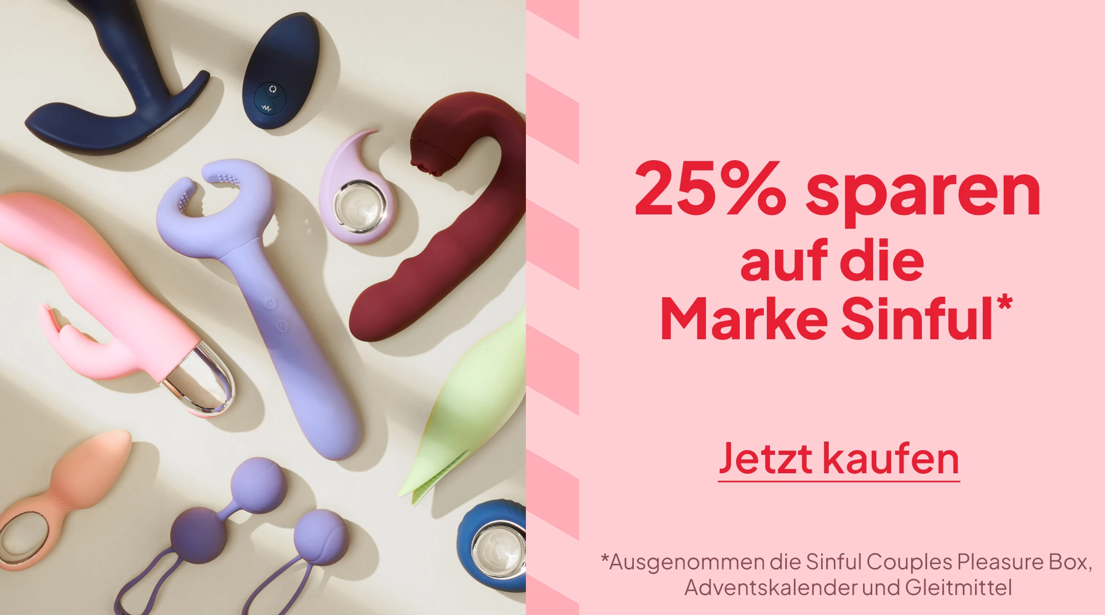 25% sparen auf die Marke Sinful* mobile