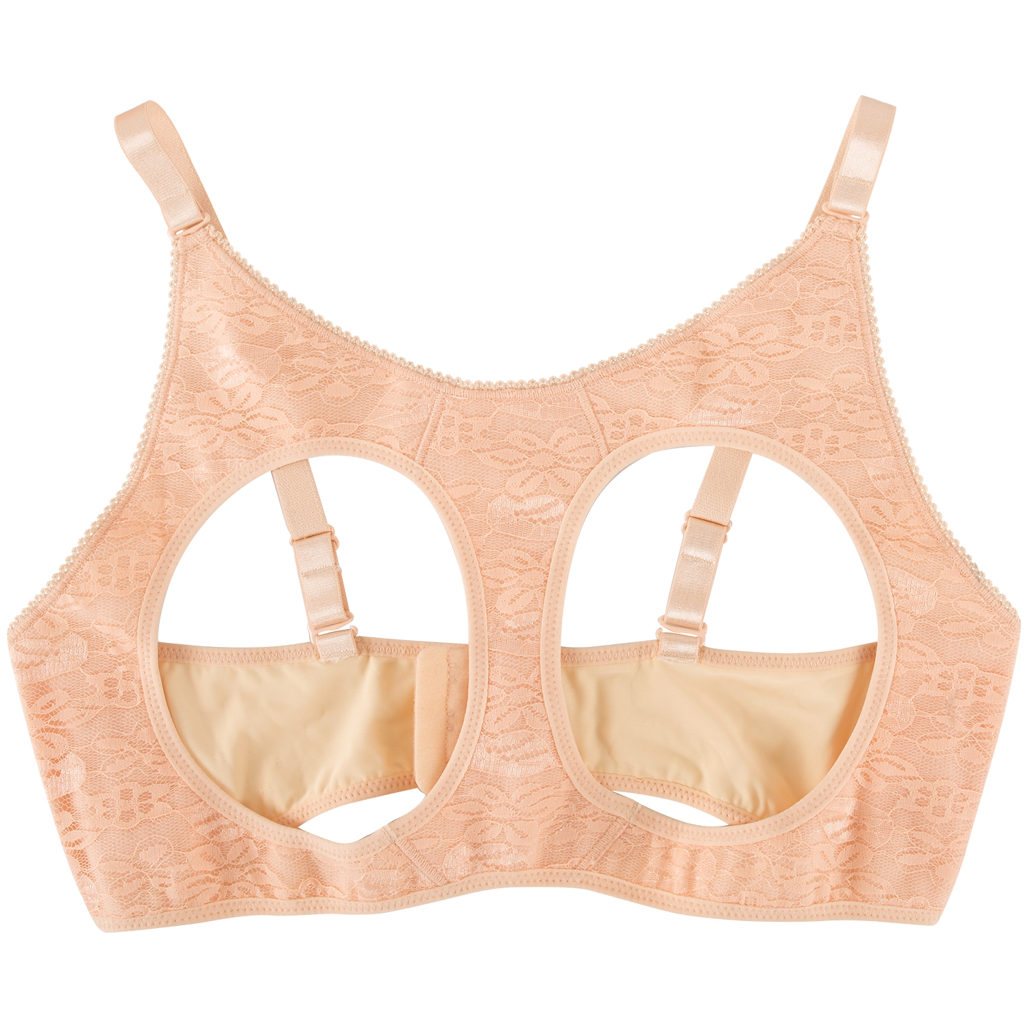 Cottelli BH med Silikone Bryster - Nude - D-cup thumbnail