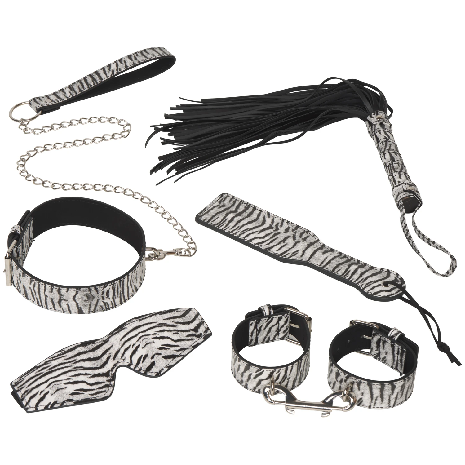 Baseks Zebra Kinky Bondage Sæt 6 stk var 1