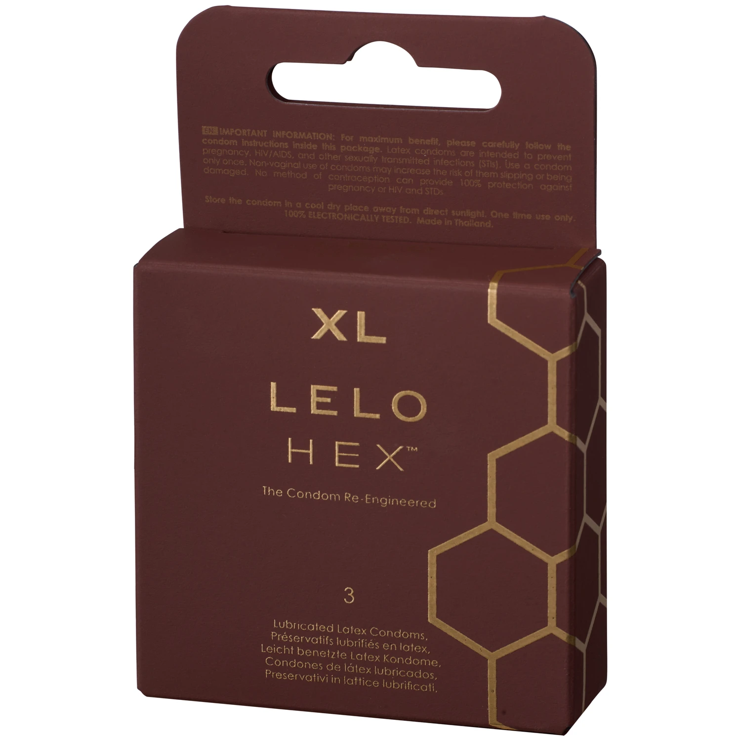 LELO Hex Respect XL Kondomer 3 stk. 1