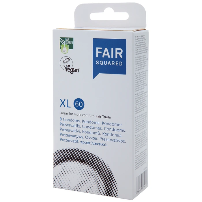 Fair Squared XL 60 Vegan Condoms 8 Pack var 1
