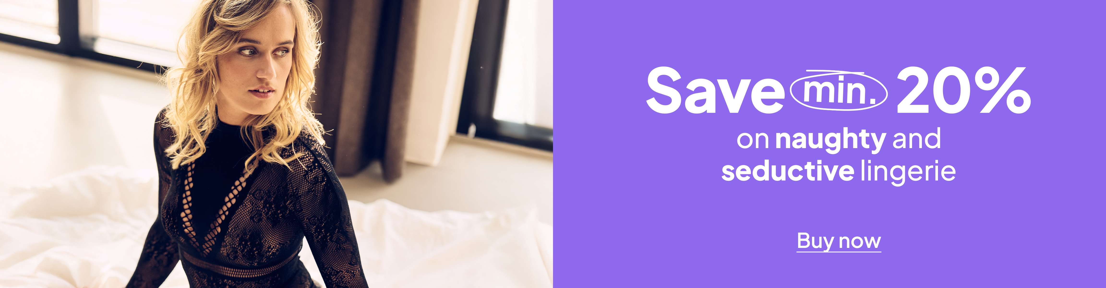 Save min. 20% on lingerie desktop