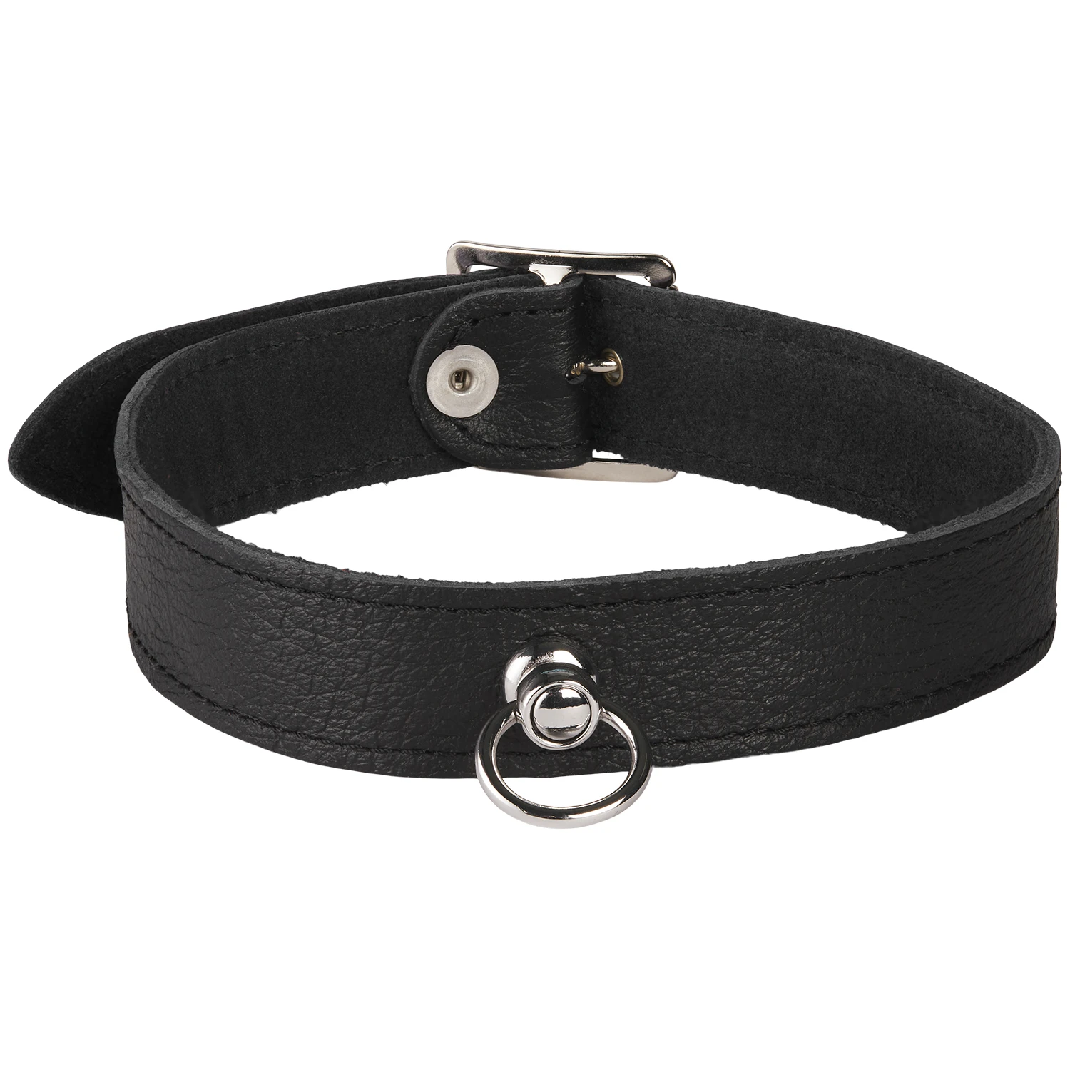 Rimba Collier en Cuir avec Anneau var 1