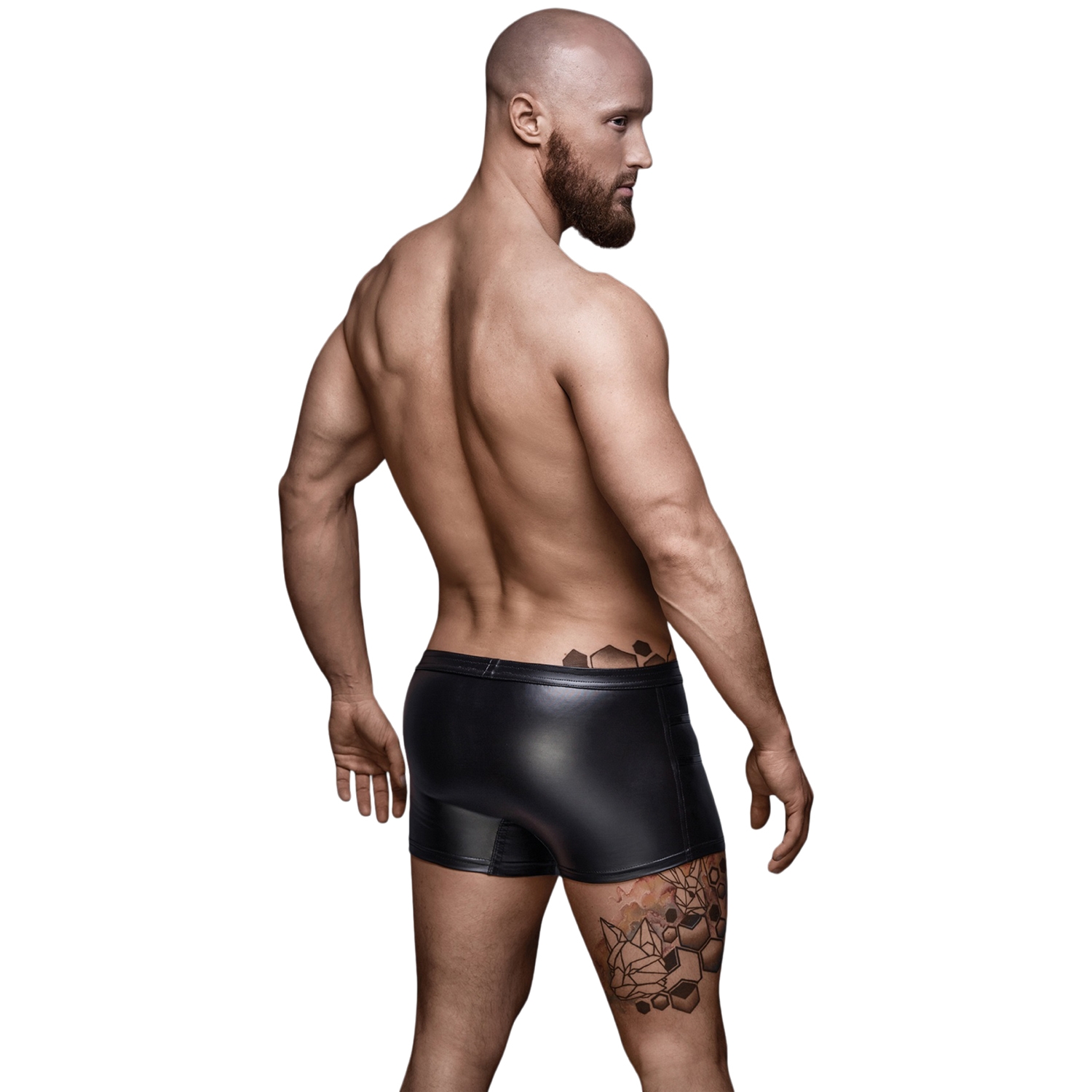 Noir Handmade Boxer Shorts mit Reissverschluss 1