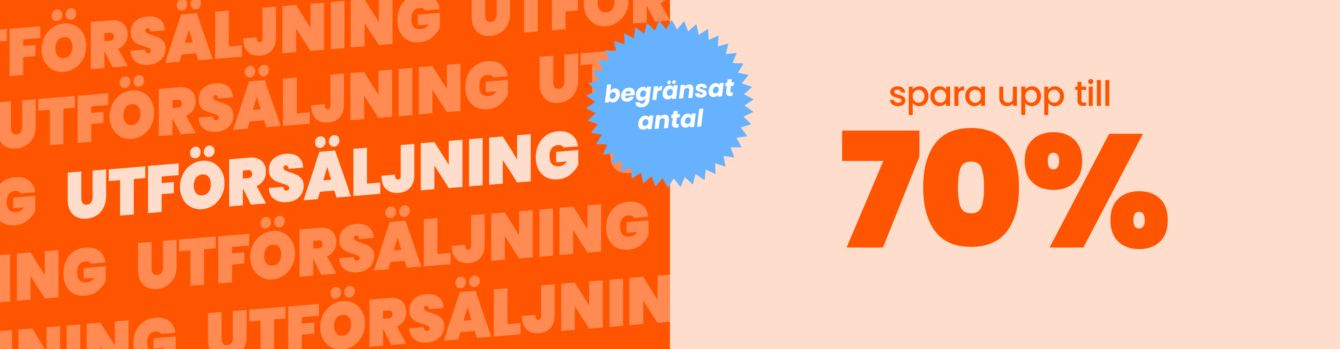 Utförsäljning - Spara upp till 70% desktop