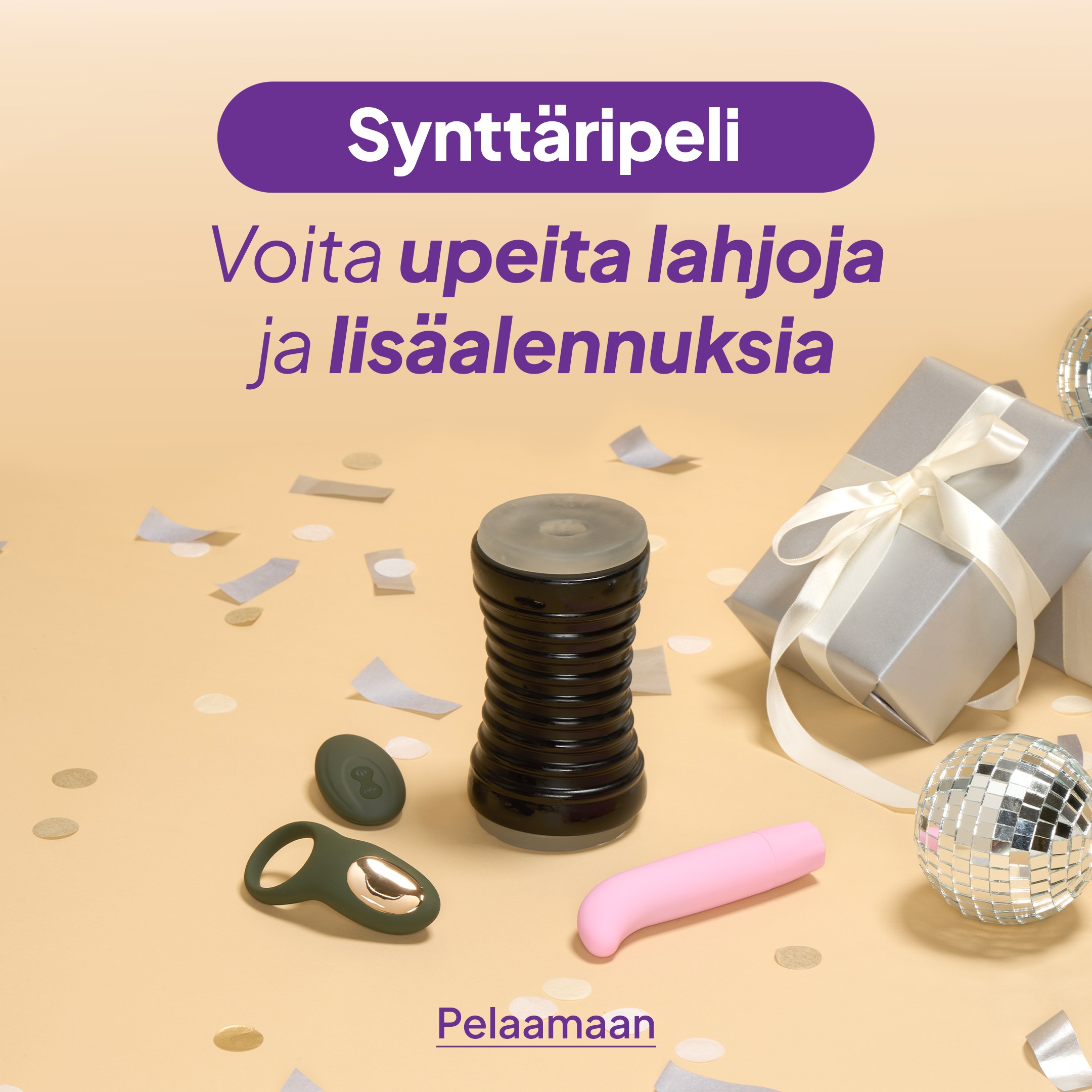 Synttäripeli Voita upeita lahjoja ja lisäalennuksia mobile