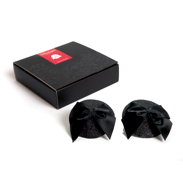 Bijoux Burlesque Pasties Glitter Bow Brystsmykker 1