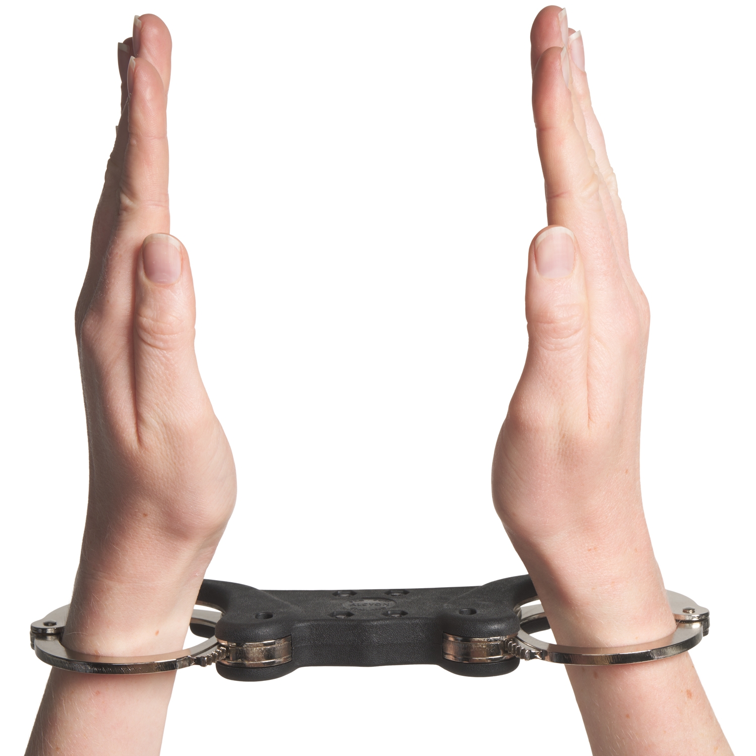 Mister B Black Steel Menottes à Double Verrou 1