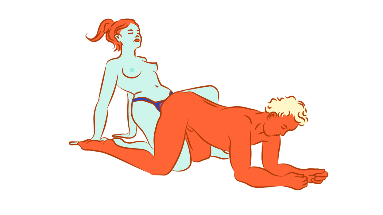 Illustration der Sexstellung das Scharnier