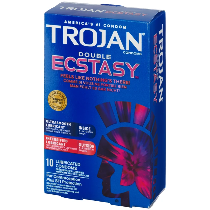 Trojan Double Ecstasy Kondomer 10 stk var 1