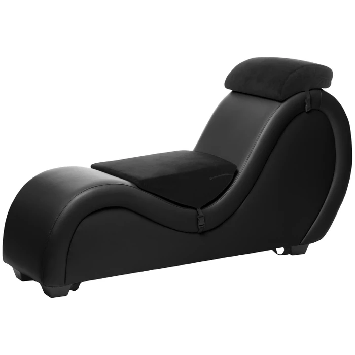 Master Series Black Chaise Lounge Couch  var 1