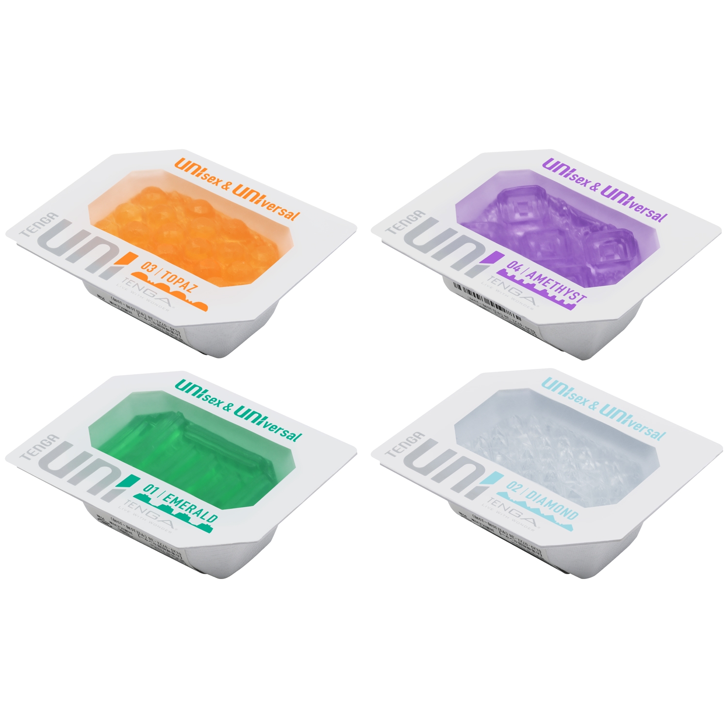 TENGA Uni Variety Pack Unisex Masturbator 4 Pack var 2