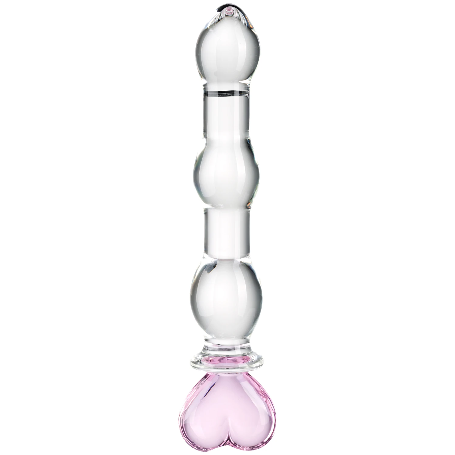 Baseks Heart Beaded Glas Dildo 21,5 cm var 1