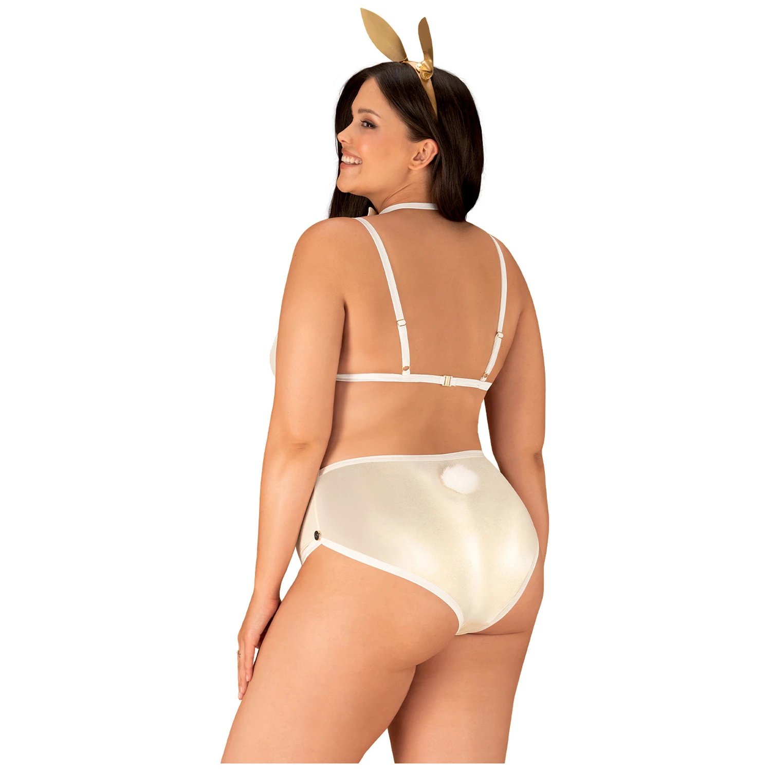 Obsessive Kaninkostume i Guld Plus Size 1