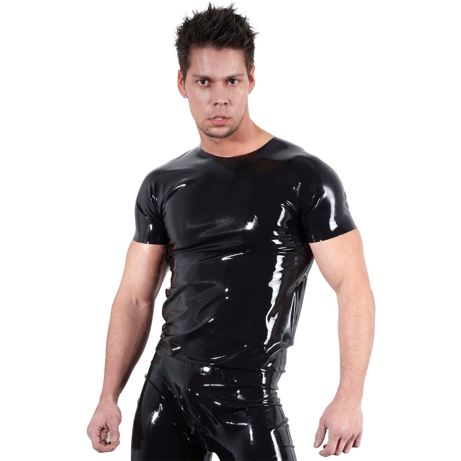 Late X Latex T-Shirt Mænd - Black - 2XL Late X Latex T-Shirt Mænd - Black - 2XL