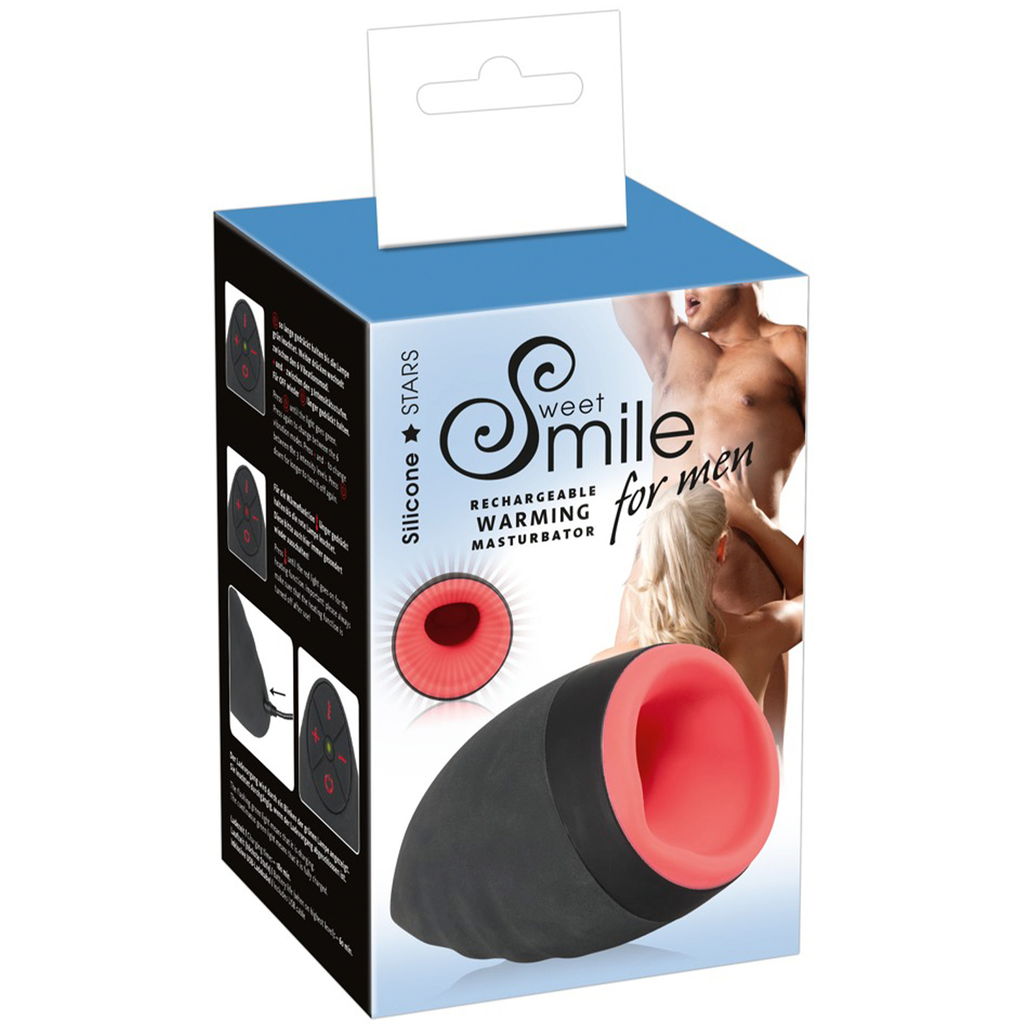 smile rechargeable warming blow job male masturbator Sweet Smile Rechargeable Warming Masturbator