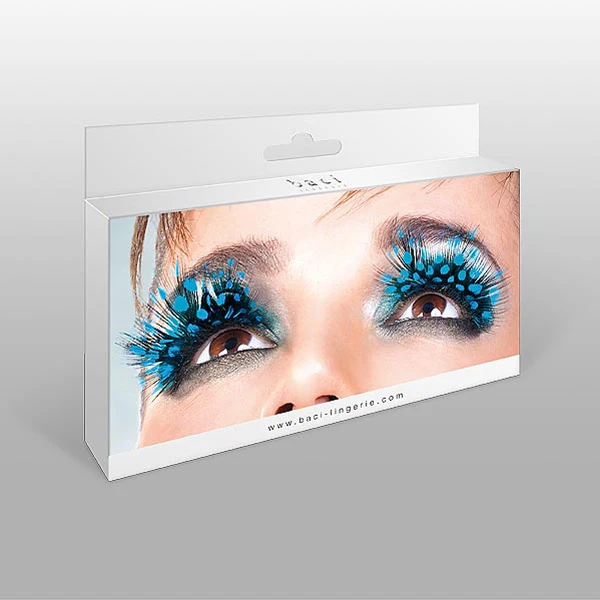 Baci Blå Kunstige Øjenvipper Fjer 1