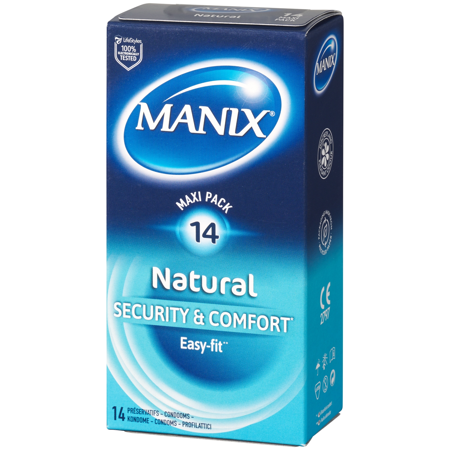 Manix Natural Kondomer 14 st - Klar