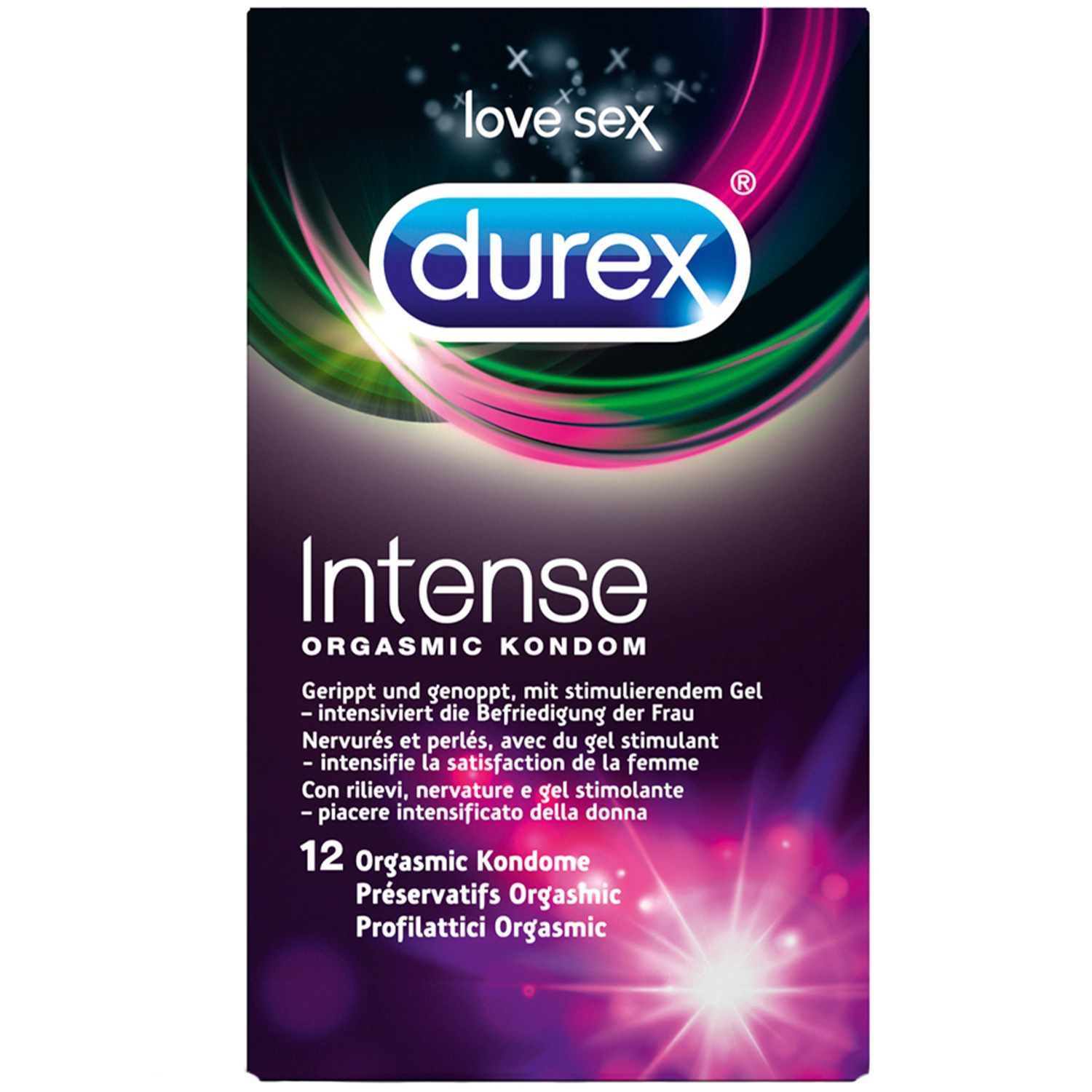 Durex Intense Kondomer 12 stk - Clear