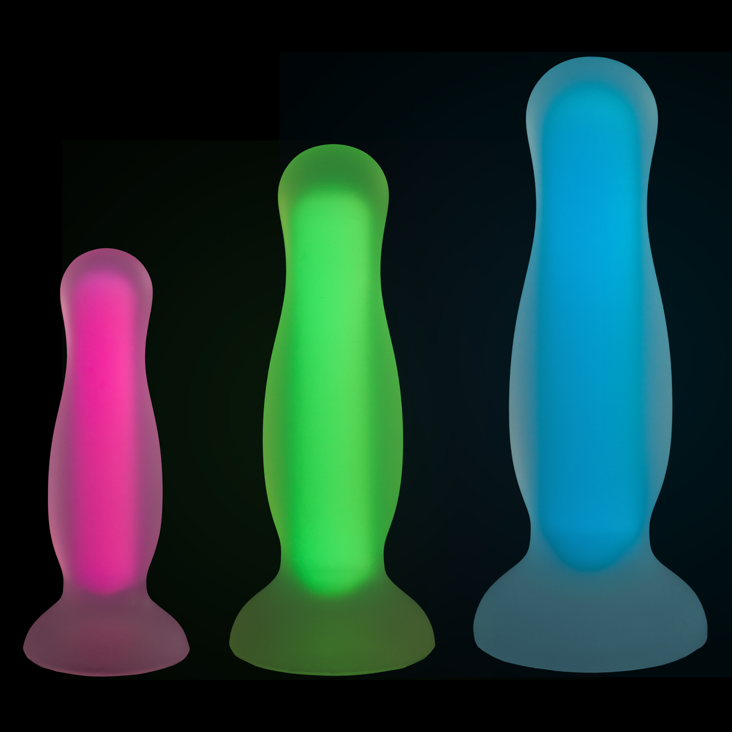 Baseks Glow In The Dark Analdildo-Set 1