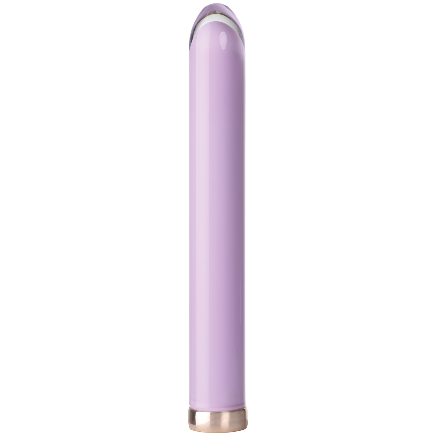 baseks Genopladelig Smooth Glas Vibrator      - Purple